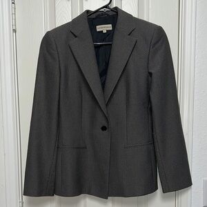 Emporio Armani Gray Blazer Classic Tailored Suit Jacket